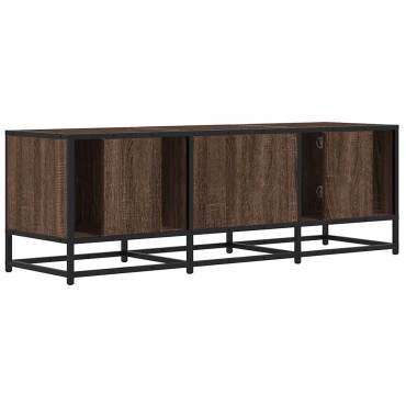 vidaXL Έπιπλο Τηλεόρασης Καφέ Δρυς 120x35x41cm Επεξ. Ξύλο/Μέταλλο