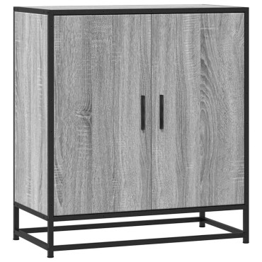 vidaXL Sideboard Sonoma Oak 68x35x76cm Κατασκευασμένο ξύλο και μέταλλο 1 τεμ.