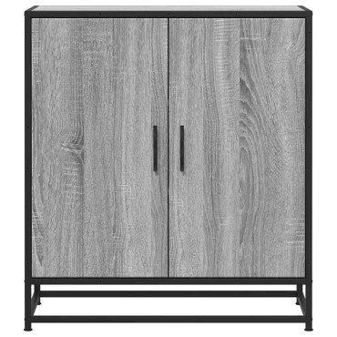 vidaXL Sideboard Sonoma Oak 68x35x76cm Κατασκευασμένο ξύλο και μέταλλο 1 τεμ.