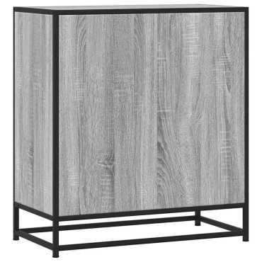 vidaXL Sideboard Sonoma Oak 68x35x76cm Κατασκευασμένο ξύλο και μέταλλο 1 τεμ.