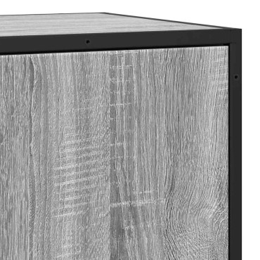 vidaXL Sideboard Sonoma Oak 68x35x76cm Κατασκευασμένο ξύλο και μέταλλο 1 τεμ.