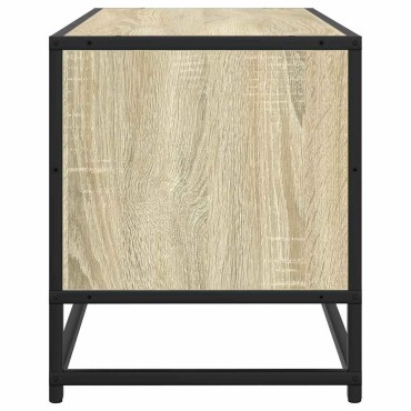 vidaXL Έπιπλο Τηλεόρασης Sonoma Δρυς 100x34,5x40cm Επεξ. Ξύλο/Μέταλλο