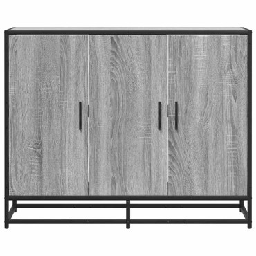 vidaXL Sideboard Grey Sonoma 94x35x76cm Ξύλινη κατασκευή 1 τεμ.