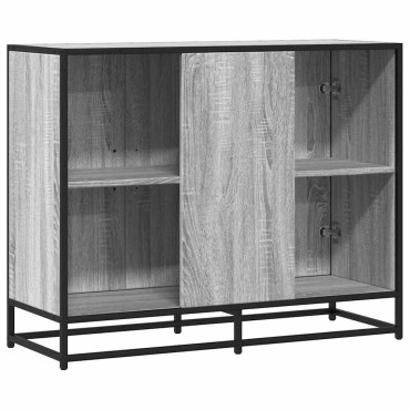 vidaXL Sideboard Grey Sonoma 94x35x76cm Ξύλινη κατασκευή 1 τεμ.