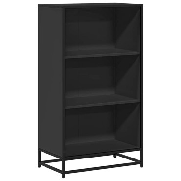 ντουλάπι βιβλίων vidaXL Μαύρο 60x35x107,5cm Κατασκευασμένο ξύλο