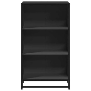ντουλάπι βιβλίων vidaXL Μαύρο 60x35x107,5cm Κατασκευασμένο ξύλο