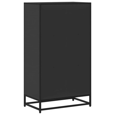 ντουλάπι βιβλίων vidaXL Μαύρο 60x35x107,5cm Κατασκευασμένο ξύλο