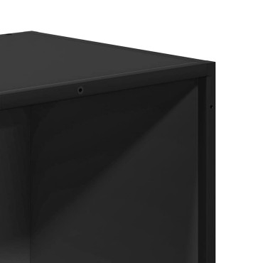 ντουλάπι βιβλίων vidaXL Μαύρο 60x35x107,5cm Κατασκευασμένο ξύλο