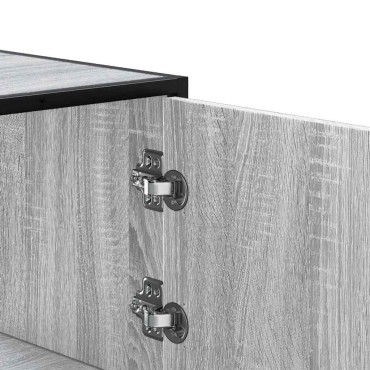 vidaXL Highboard Grey Sonoma Κατασκευασμένο ξύλο και μέταλλο 68x35x106,5cm 1 τεμ.