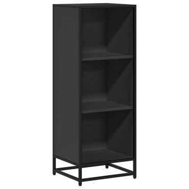 ντουλάπι βιβλίων vidaXL Μαύρο 40x35x107,5cm Κατασκευασμένο ξύλο