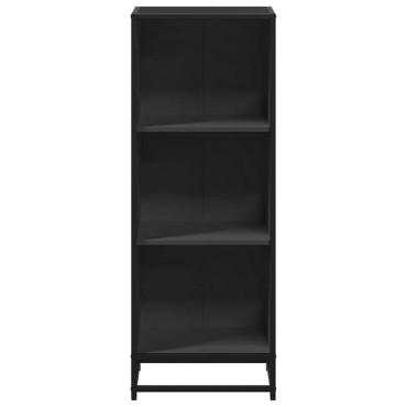 ντουλάπι βιβλίων vidaXL Μαύρο 40x35x107,5cm Κατασκευασμένο ξύλο