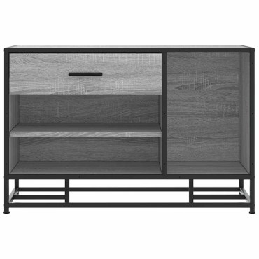 Πάγκος παπουτσιών vidaXL Γκρι Sonoma 80x40x53,5cm
