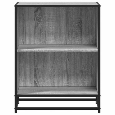 ντουλάπι βιβλίων vidaXL Γκρι Sonoma 60x35x76cm Κατασκευασμένο ξύλο