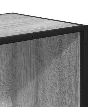ντουλάπι βιβλίων vidaXL Γκρι Sonoma 60x35x76cm Κατασκευασμένο ξύλο