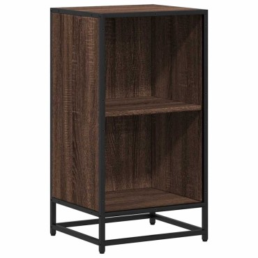 vidaXL Ντουλάπι βιβλίων καφέ δρυς 40x35x76cm Ξύλινο μηχανουργικό ξύλο 1 τεμ.