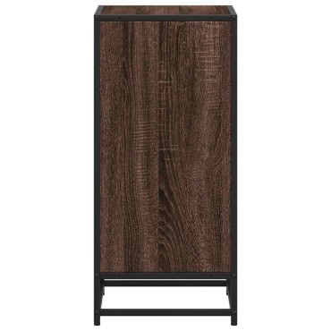 vidaXL Ντουλάπι βιβλίων καφέ δρυς 40x35x76cm Ξύλινο μηχανουργικό ξύλο 1 τεμ.