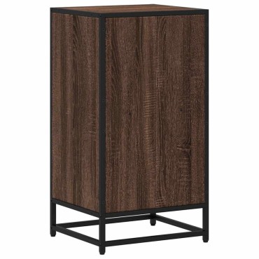 vidaXL Ντουλάπι βιβλίων καφέ δρυς 40x35x76cm Ξύλινο μηχανουργικό ξύλο 1 τεμ.