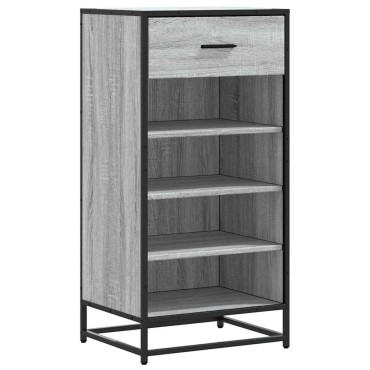 Ράφι παπουτσιών vidaXL Γκρι Sonoma 48x38x97,5cm Κατασκευασμένο ξύλο