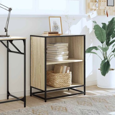 vidaXL Ντουλάπι βιβλίων Sonoma Oak 60x35x76cm Κατασκευασμένο ξύλο 1 τεμ.