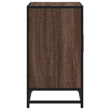 vidaXL ντουλάπι νιπτήρα μπάνιου καφέ δρυς 65x33x60cm
