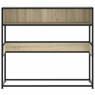 vidaXL Τραπέζι Κονσόλα Sonoma Δρυς 90x35x80cm Επεξεργασμένο Ξύλο 1 τεμ.