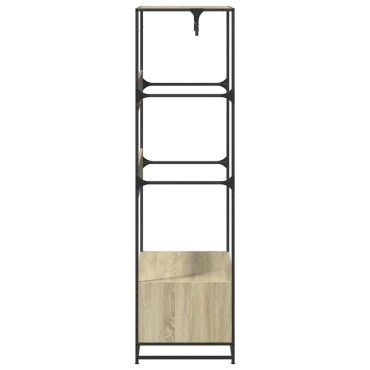 vidaXL Ντουλάπα Sonoma Δρυς 90x50x180 εκ. από Επεξεργασμένο Ξύλο