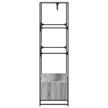vidaXL Ντουλάπα Γκρι Sonoma 90x50x180 εκ. από Επεξεργασμένο Ξύλο