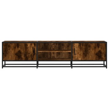 vidaXL Έπιπλο Τηλεόρασης Καπνιστή Δρυς 160x35x41cm Επεξ. Ξύλο/Μέταλλο