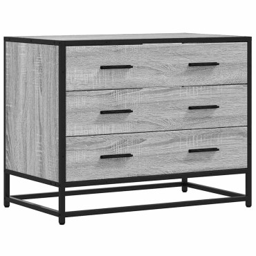 vidaXL Ντουλάπι συρταριών Γκρι Sonoma 70x41x56cm Ξύλινη κατασκευή 1 τεμ.