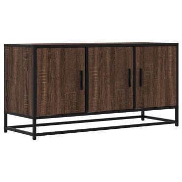 vidaXL Ντουλάπι τηλεόρασης καφέ δρυς 100x35x50cm