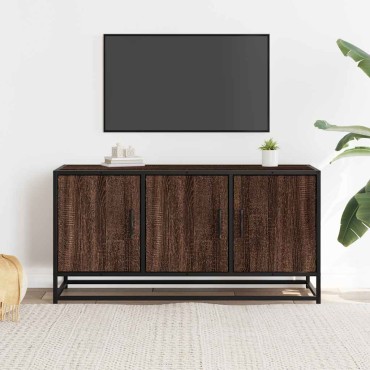 vidaXL Ντουλάπι τηλεόρασης καφέ δρυς 100x35x50cm
