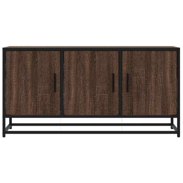 vidaXL Ντουλάπι τηλεόρασης καφέ δρυς 100x35x50cm