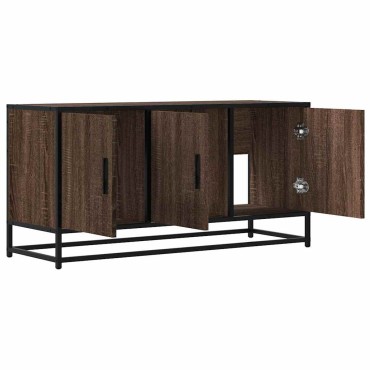 vidaXL Ντουλάπι τηλεόρασης καφέ δρυς 100x35x50cm