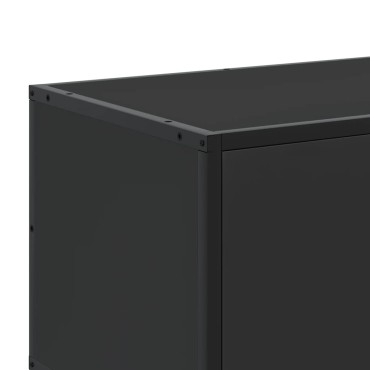 vidaXL Έπιπλο Τηλεόρασης Μαύρο 160x35x41cm Επεξεργ. Ξύλο / Μέταλλο