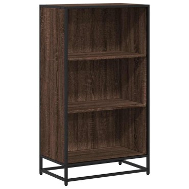 vidaXL Ντουλάπι βιβλίων καφέ δρυς 60x35x107,5cm Κατασκευασμένο ξύλο 1 τεμ.