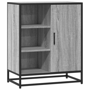 vidaXL Sideboard Grey Sonoma 62x35x76cm Ξύλινο μηχανουργικό ξύλο 1 τεμ.