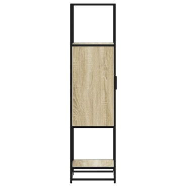 vidaXL Highboard Sonoma Oak Κατασκευασμένο ξύλο και μέταλλο 35,5x35x139 cm 1 τεμ.