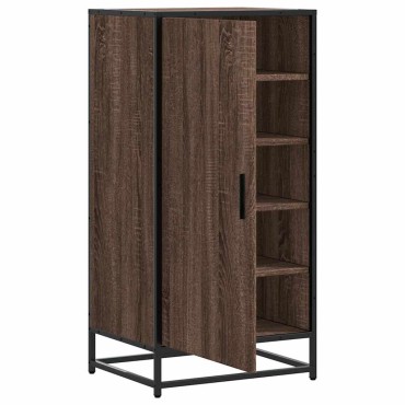 vidaXL Ράφι παπουτσιών καφέ δρυς 48x38x97,5cm Κατασκευασμένο ξύλο