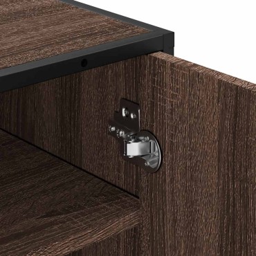 vidaXL Ράφι παπουτσιών καφέ δρυς 48x38x97,5cm Κατασκευασμένο ξύλο