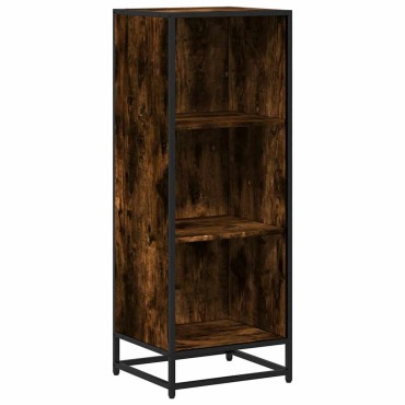 vidaXL Ντουλάπι βιβλίων καπνιστή βελανιδιά 40x35x107,5cm 1 τεμ.