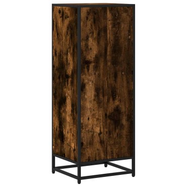 vidaXL Ντουλάπι βιβλίων καπνιστή βελανιδιά 40x35x107,5cm 1 τεμ.