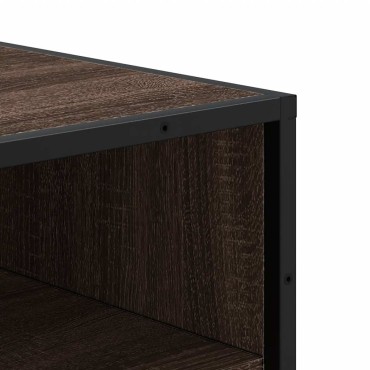 vidaXL Ράφι παπουτσιών καφέ δρυς 48x38x97,5cm Κατασκευασμένο ξύλο