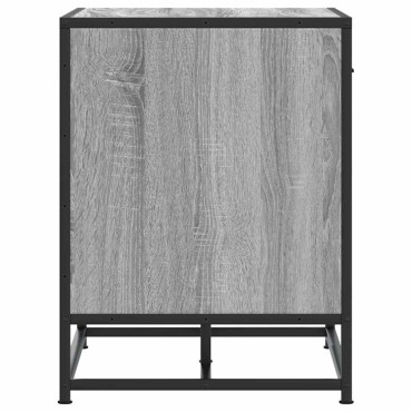 Πάγκος παπουτσιών vidaXL Γκρι Sonoma 60x40x53,5cm