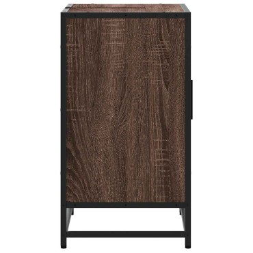 vidaXL ντουλάπι νιπτήρα μπάνιου καφέ δρυς 65x33x60cm
