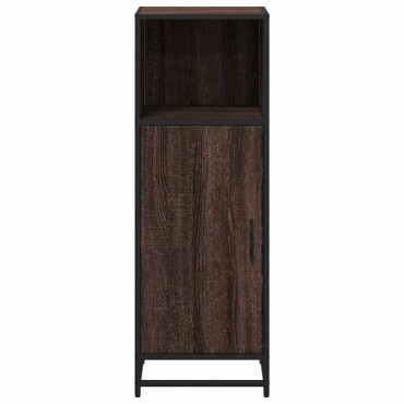 vidaXL Ντουλάπι μπάνιου καφέ δρυς 35x37,5x100cm