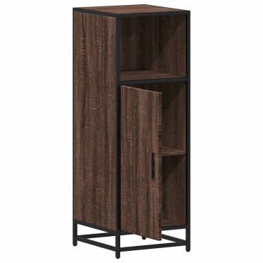 vidaXL Ντουλάπι μπάνιου καφέ δρυς 35x37,5x100cm