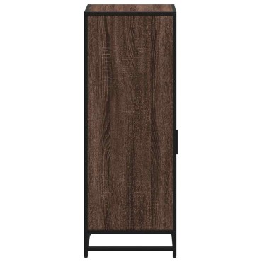 vidaXL Ντουλάπι μπάνιου καφέ δρυς 35x37,5x100cm