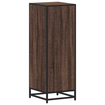 vidaXL Ντουλάπι μπάνιου καφέ δρυς 35x37,5x100cm