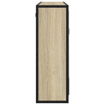 vidaXL Ντουλάπι καθρέφτη μπάνιου Sonoma Oak 65x20x60cm 1 τεμ.