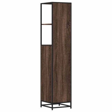 vidaXL Ντουλάπι μπάνιου καφέ δρυς 35x37,5x166cm